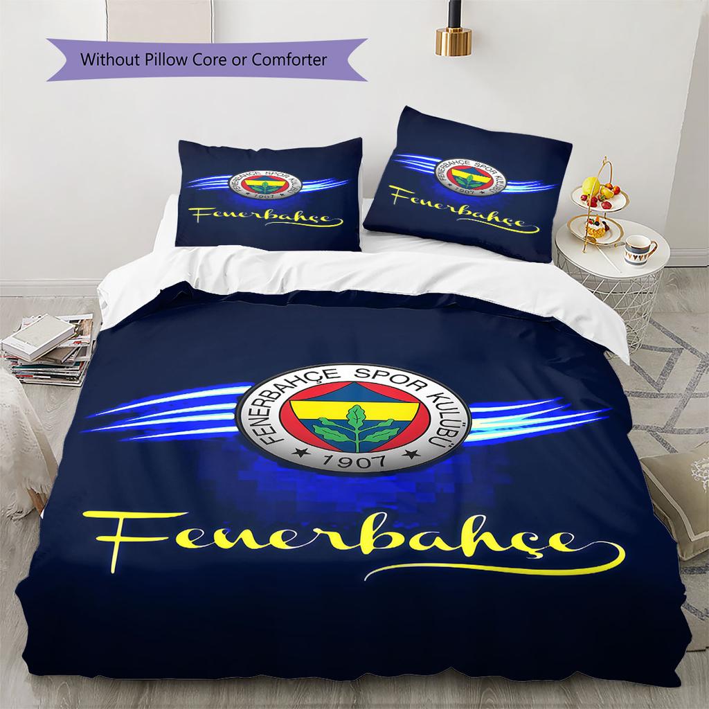 Fenerbahce Pride Bedding Quilt Set Quilt Cover Pillowcase Home Decoration Birthday Gift (1 * duvet cover + 2 * pillowcase, without core)