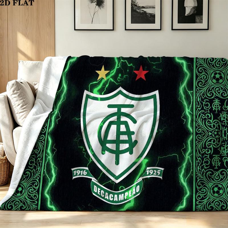 América MG Print Flannel Blanket High Quality Warm Comfortable Cover for All Seasons Perfect for Gifts Home Decor