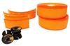 Lizard Skins Bicycle Bar Tape DSP Bar Tape V2 Thickness with Bar End Plugs Tangerine Orange 2.5mm Screw-in