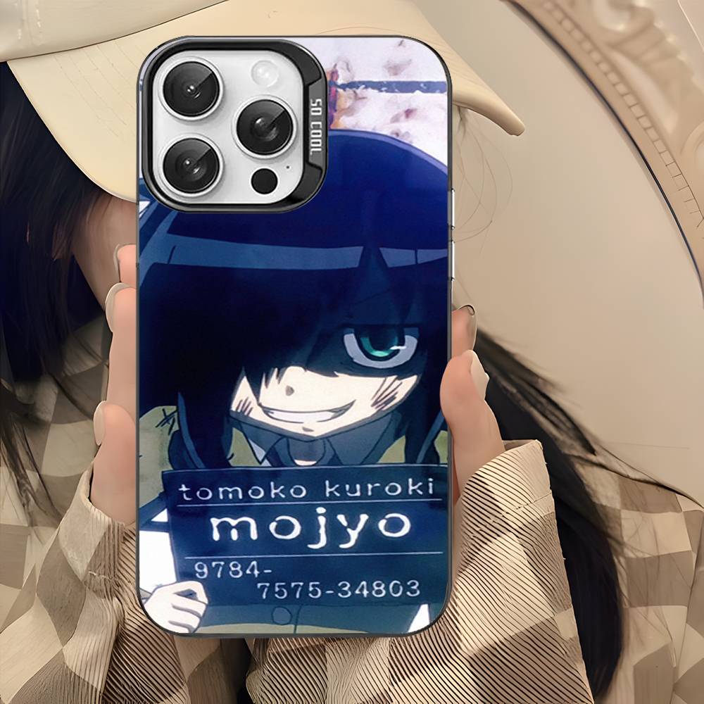 Чехол для телефона Watamote K-Kuroki T-Tomoko для IPhone 17 16 15 14 13 12 11 Pro Max Цвет Черный Матовый Чехол