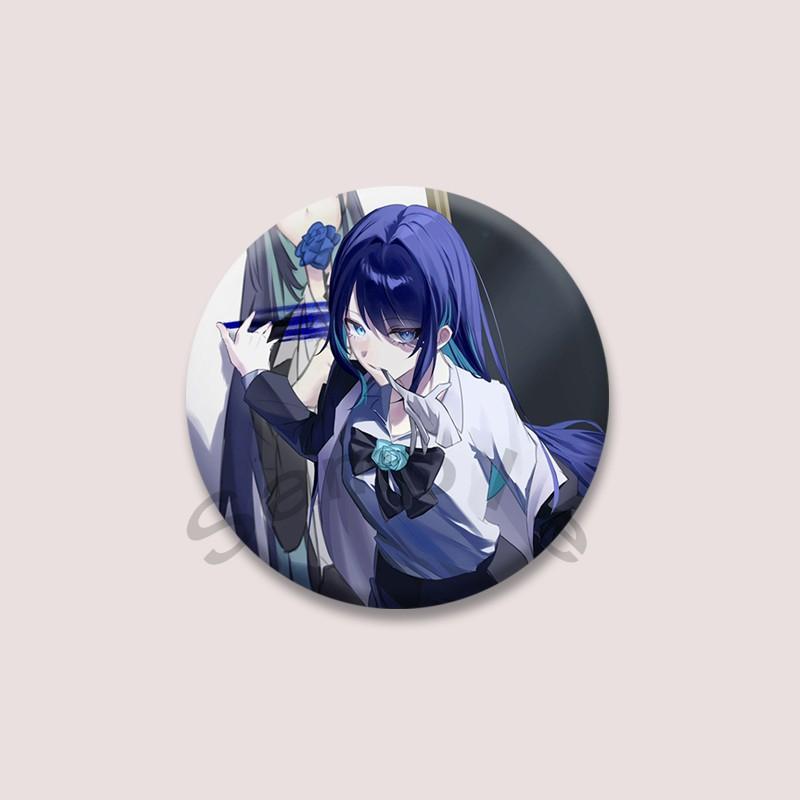 Ado Kyogen X Uta Soft Button Brooch Lapel Pins Cartoon Idol Badge Bag Clothes Decor Accessories Fans Collect Jewelry Gifts