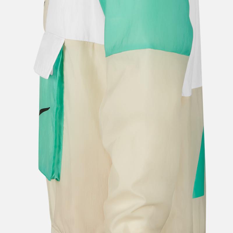 Nike Куртка с капюшоном и полумолнией, цветные блоки, детская, зеленая DX6297-100