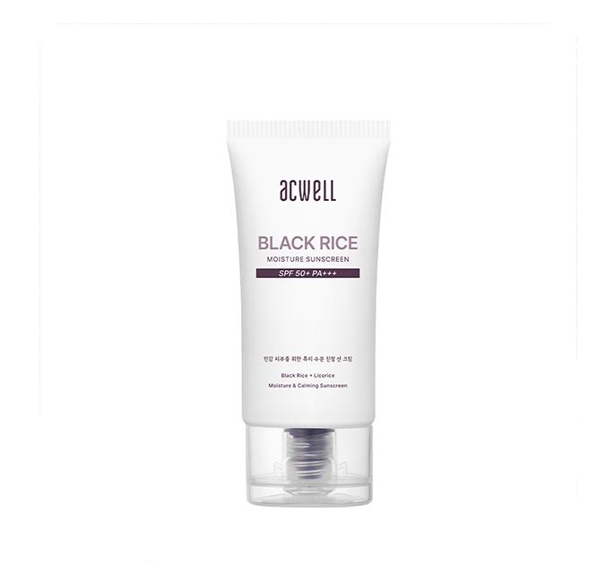 ACWELL Увлажняющий солнцезащитный крем с черным рисом 50 мл SPF50+ PA+++