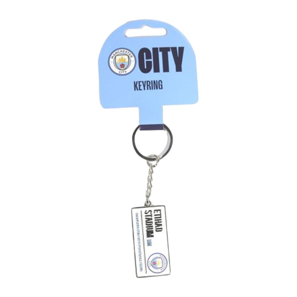 Manchester City FC Street Sign Keyring