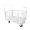 Platform Truck Cart with Cage, 907.18 kg Capacity, 6-in-1 Foldable Flatbed Cart with Swivel Wheels, Heavy Duty Hand Truck, Multi-Functional Push