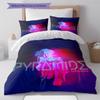 M Pokora Pattern Bedding,Quilt Set Quilt Cover Pillowcase Home Birthday Gift (1 * duvet cover + 2 * pillowcase, without core)