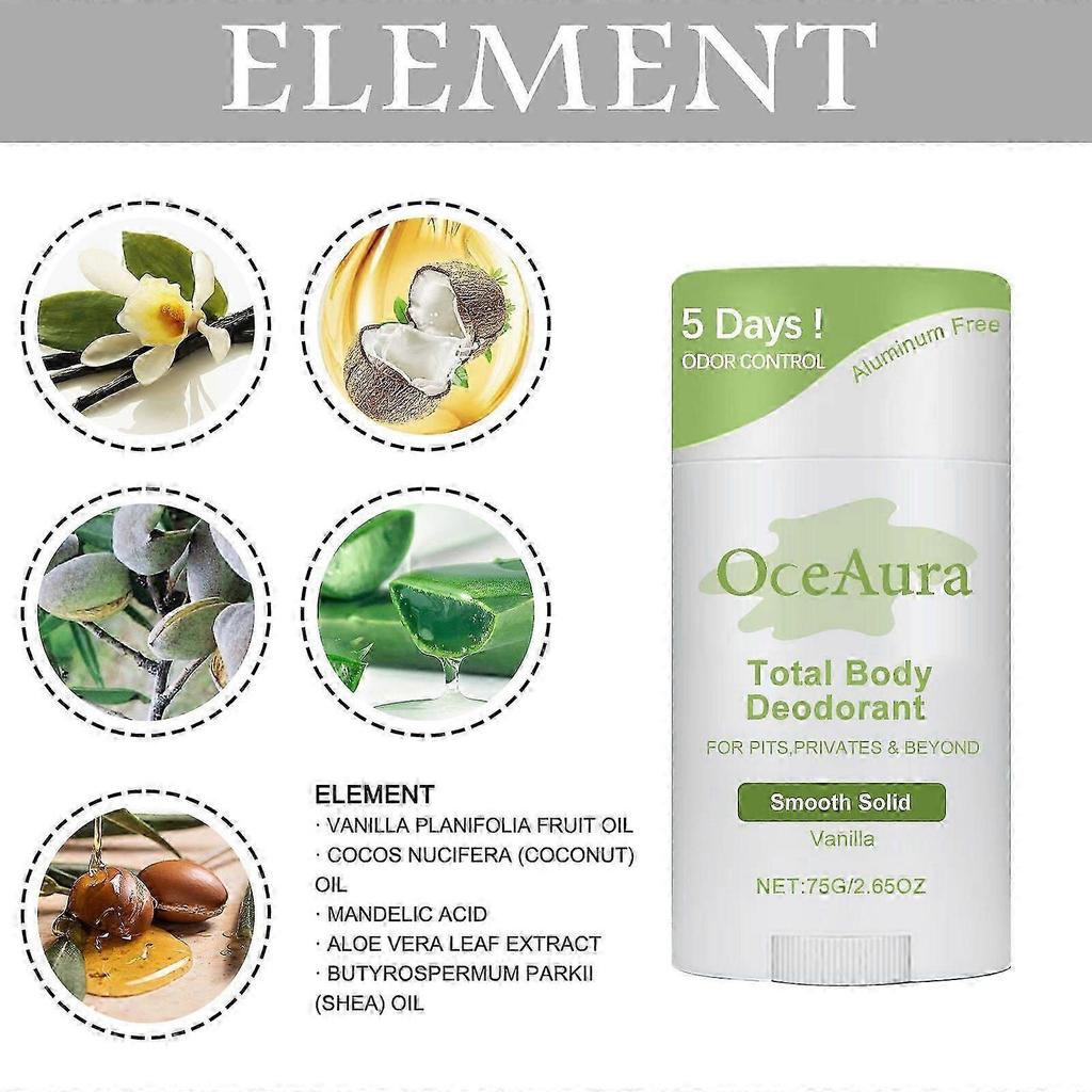 Total Body Deodorant, Underarm Deodorant Sweat Deodorant Refreshing Deodorant Long-Lasting Deodorant Stick