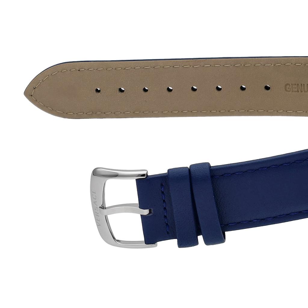 Watch Code Blue Dial Stainless Steel Sapphire Glass Quartz 43MM Swiss Watch VESN00122 [Versace] V-CODE Men's [Item]