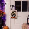 Festive Halloween Candy Holders Trick or Treat Bags, Kids Non Woven Pumpkin Ghost Reinforced Handle Bags Tote, Reusable Goodie Spooky Party Favor