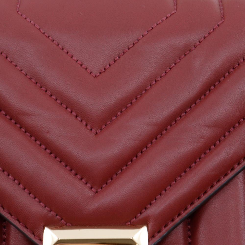 Michael Kors Сумка через плечо Whitney 30F8GXIL3T Цепочка Красная телячья кожа Женская Б/У