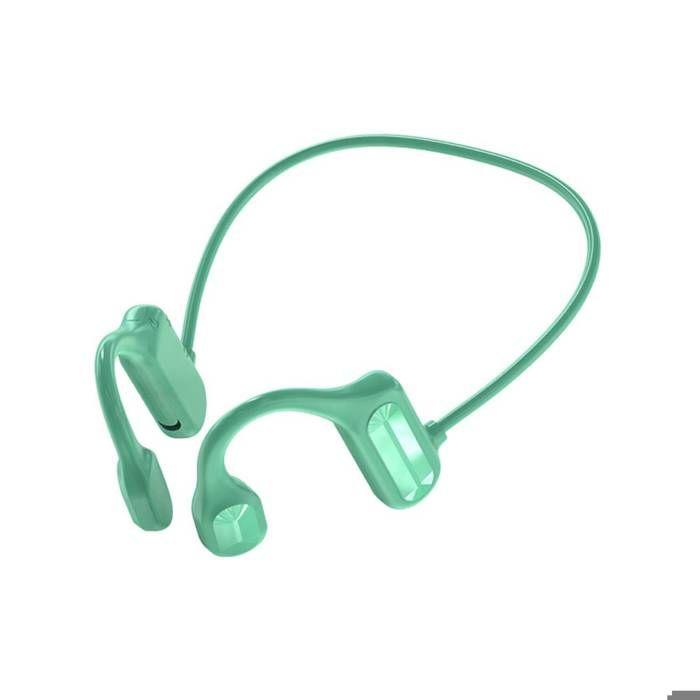 Casque Audio à Conduction Osseuse - AVIZAR - Malibu - Bluetooth 5.2 - Vert - Résistant à la transpiration