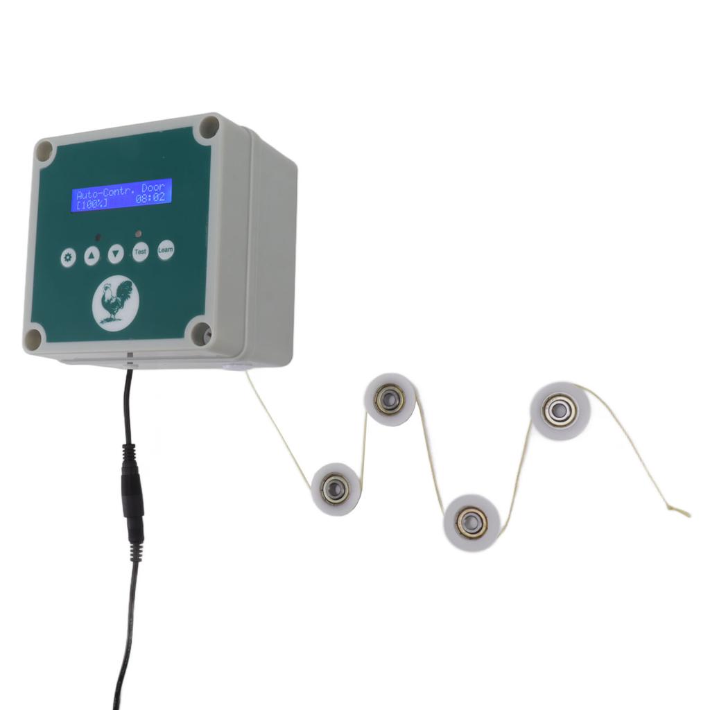 Автоматический контроллер двери курятника IP44 Устройство для открывания клеток с дистанционным управлением Привод двери птичника