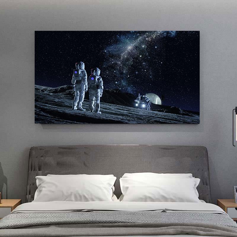 Фотографии астронавта, космическая Вселенная, постеры и принты, научный пейзаж, холст, живопись, настенное искусство для декора гостиной, Cuadros