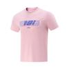 Серия для настольного тенниса Li Ning, футболка с круглым вырезом, быстросохнущая, дышащая, универсальная, с коротким рукавом, унисекс, топ, светло-розовый AHSV613-3