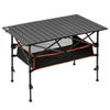 Night Cat Outdoor Table Folding Table Height Adjustable Camping Table Aluminum Roll Table Portable Waterproof Load Capacity 75kg BBQ Easy To Assemble