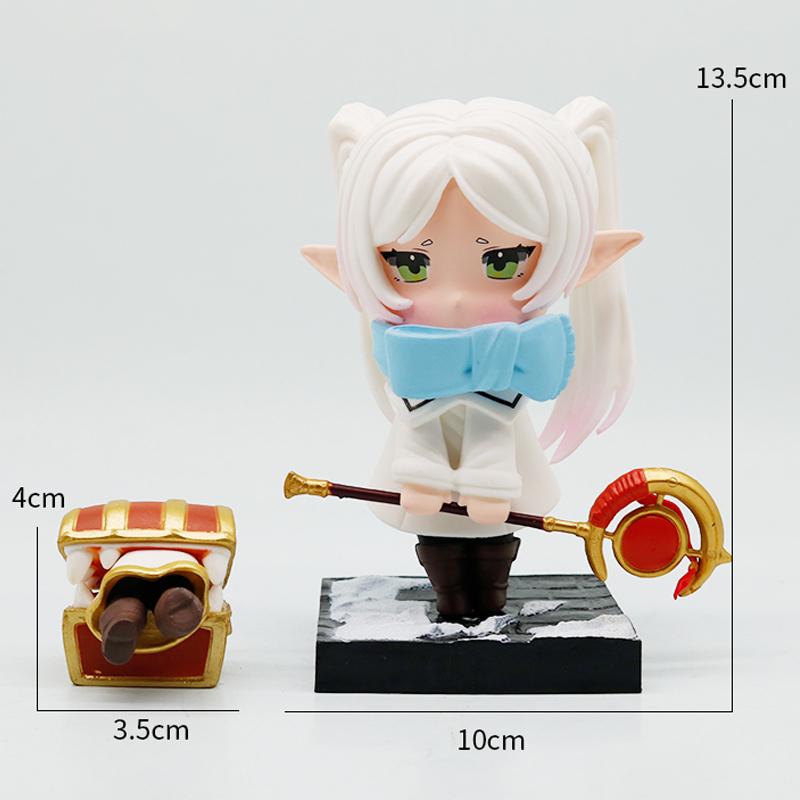 Q-Style Anime Frieren: Beyond Journey'S End Animation Peripheral Model Figure Funeral Lillian Kawaii Desk Decor Toy Gifts
