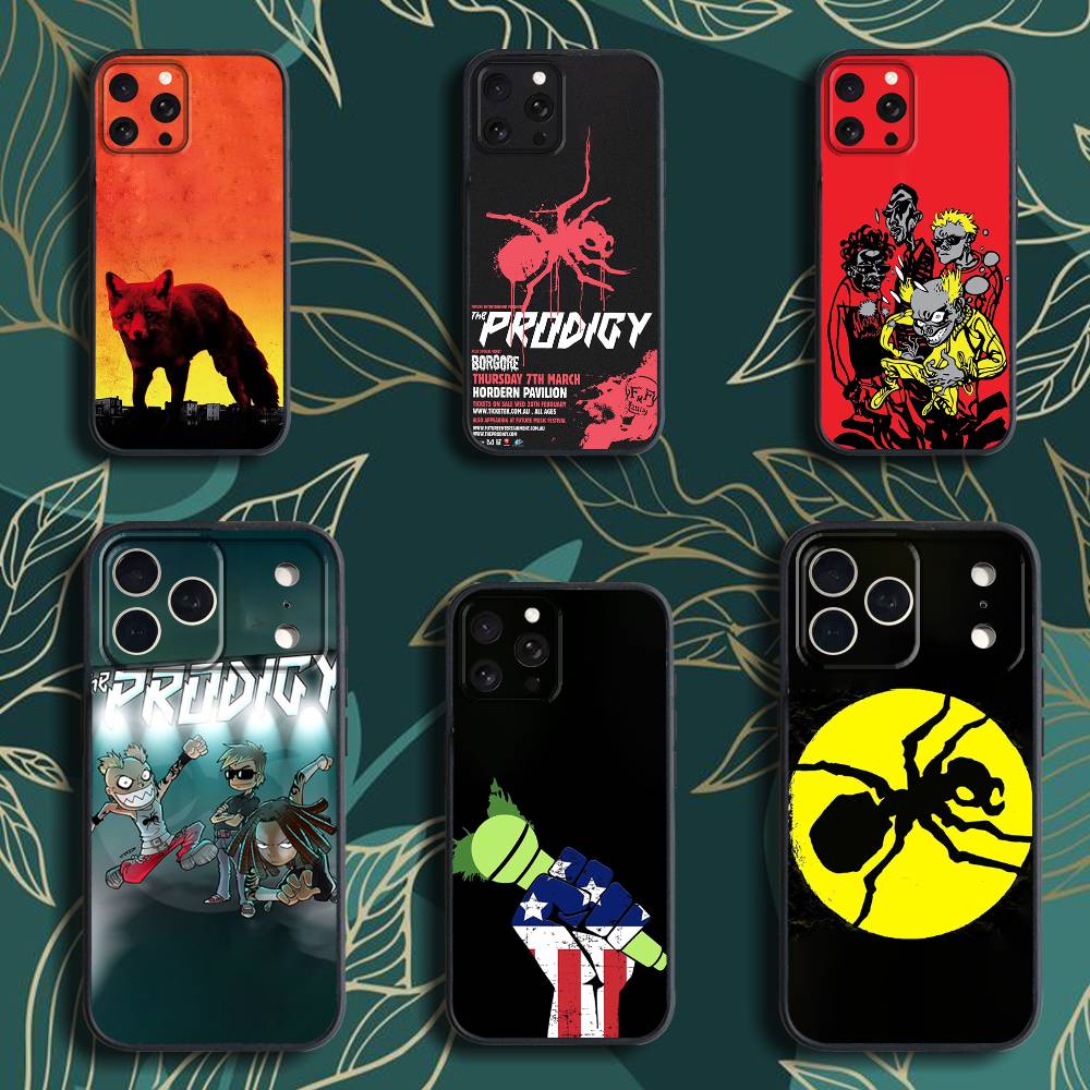 The ProdigyS Logo ElectronicS Phone Case For iPhone 17,16,15,14,13,12,Pro,Max,Plus,E,SE4,Air,Mini Black Soft Box