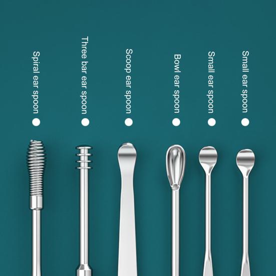 Wax Cleaner Reusable Polished Surface Professional Spiral Earwax Remover Ear Pick Cleaning