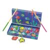 DJECO Color Fishing Game Fishing Toy Magnet Fishing Game Wooden Gift for 2 Years Old (DJ01653)