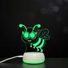 Bee Night Light Bee 3D Lamp Gift for Kids and Hardworking Students Illusion Night Light USB LED Table Lamp Home 3D Art Lamp 7 Color Art Bedroom