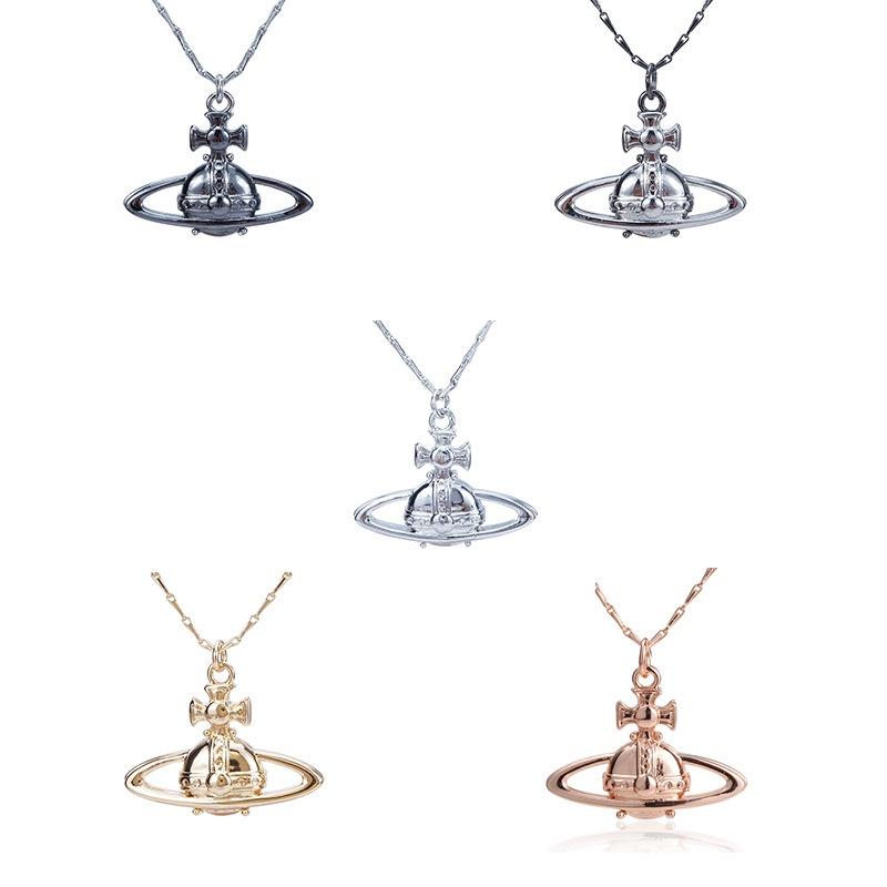 Vivienne Westwood Коллекция Suzie Рельефное Серебряное Ожерелье и Браслет U-образной и Геометрической Формы Медный Материал Гальванизированная Цепочка для Ключицы