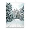 Winter Snow Forest Mountain Pine Tree Moose Deer Wall Art Canvas Painting Posters And Prints Wall Pictures For Living Room Decor