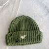 Autumn and winter new thickened campus style love hole knitted hat, male and female couples warm ear protector pullover hat