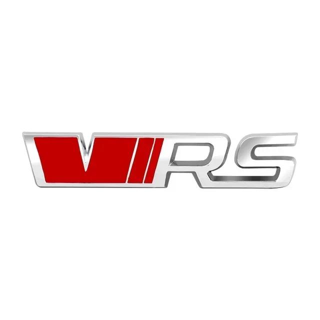 AFQ3 3D Металлический Логотип Значок VRS Багажник Автомобиля Передняя Решетка Эмблема Для Skoda Fabia 1 MK1 Octavia 2 3 4 A7 A5 Superb RS VRS Наклейка Аксессуары