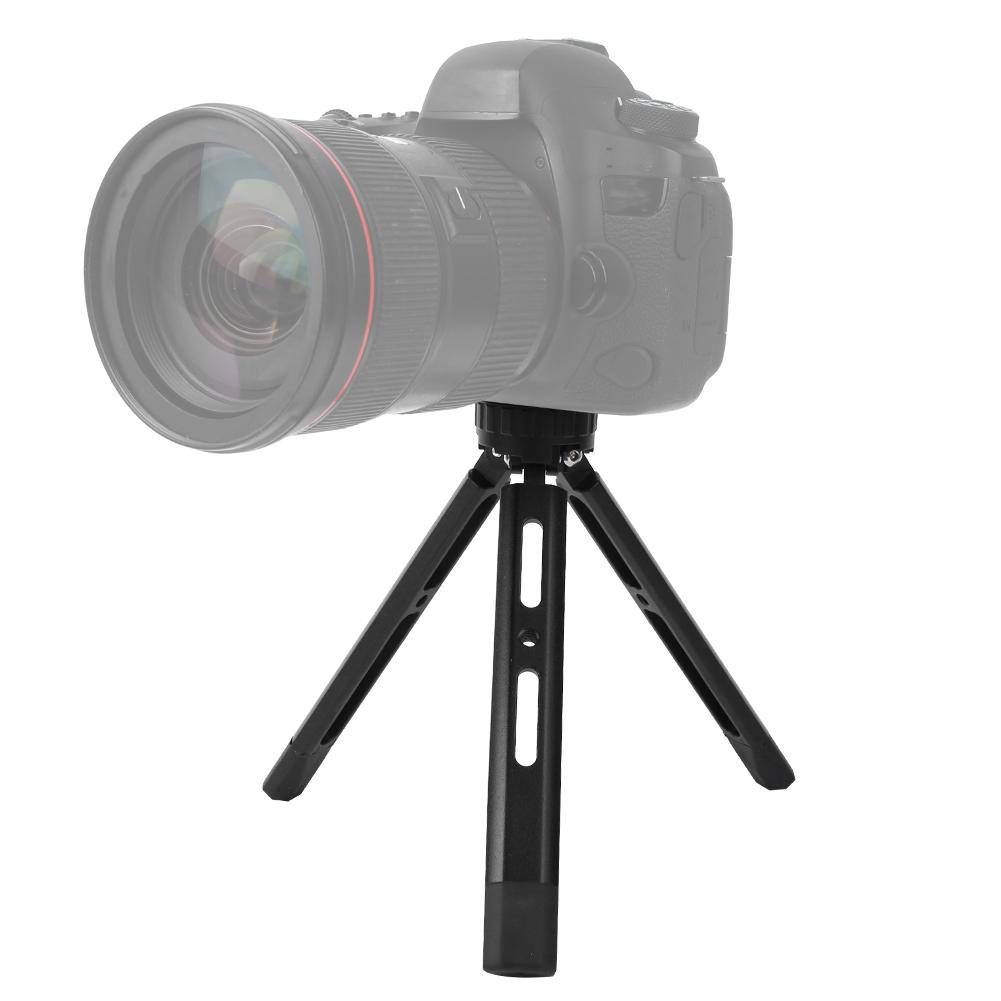 Aluminium Alloy Mini  Desktop Tripod Adjustable 1 4   Screws for SLR Mirrorless Camera Mobile