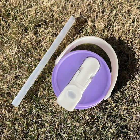 Пластиковая крышка чашки с отверстием для соломинки для стакана на 30 унций Красочная многоразовая крышка чашки с защитой от разливов Холодные напитки Крышка для кофе и воды для питьевой посуды