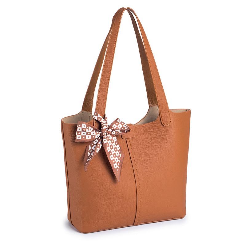 Genuine Leather Large Capacity Tote Bag Premium Women's Shoulder Top Layer Cowhide Commuter Bag