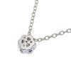 Ponte Vecchio flour Necklace 7P diamond K18 white gold/diamond flour 1.9g Women Used