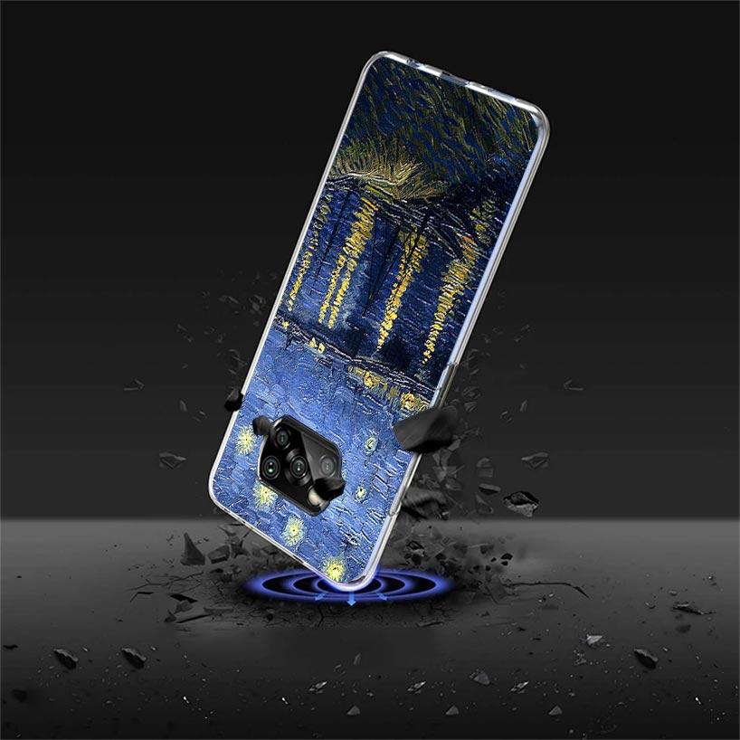 Claude Monet Garden Lotus Bridge Case Phone Cover for Xiaomi Mi 11T 12T 10T 9T Pro 11i 12X 13 12 11 10 9 8 Lite 6X 5X A3 A2 Tren
