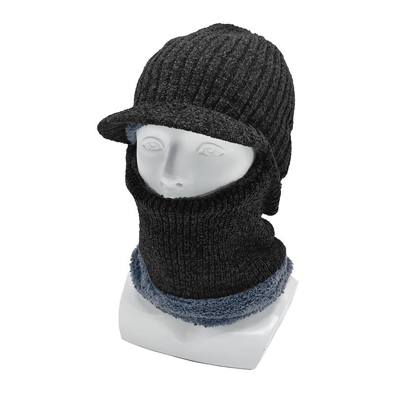 Wool Hat for Men and Women, Winter Pullover Hat, Warm Mask, Cycling, Wind-proof, Northeast Hat, Scarf, Scarf and Neck Integrated Hat