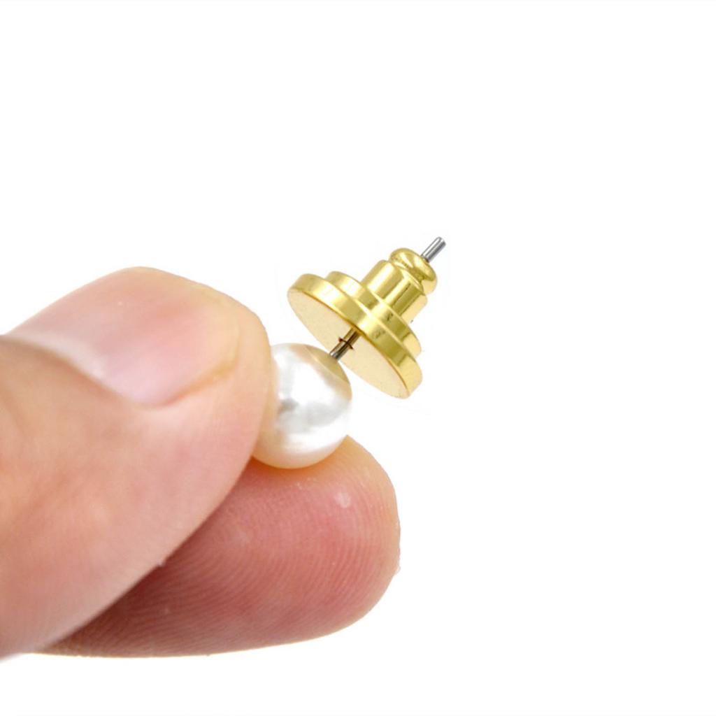 4 шт. Запасные заглушки для серег Гипоаллергенные Надежные фиксаторы для серег-пусетов Запирающиеся Прочные Стопоры для серег для отвисших ушей