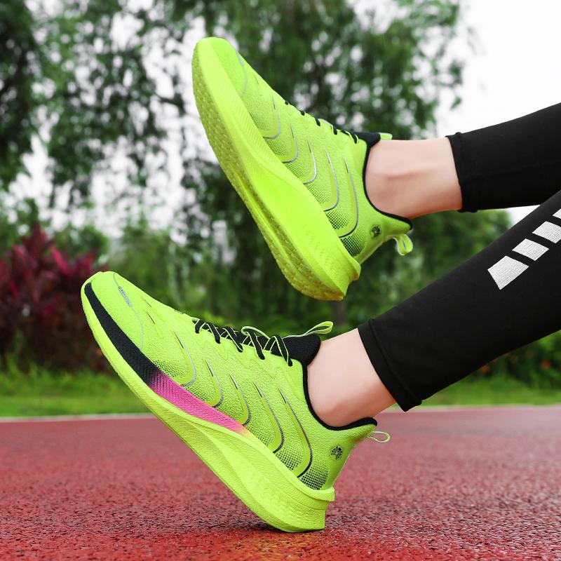 Спортивная обувь Новые ультралегкие амортизирующие дышащие кроссовки для бега Модные мужские кроссовки с круглым носком на шнуровке Теннисная обувь для спортзала