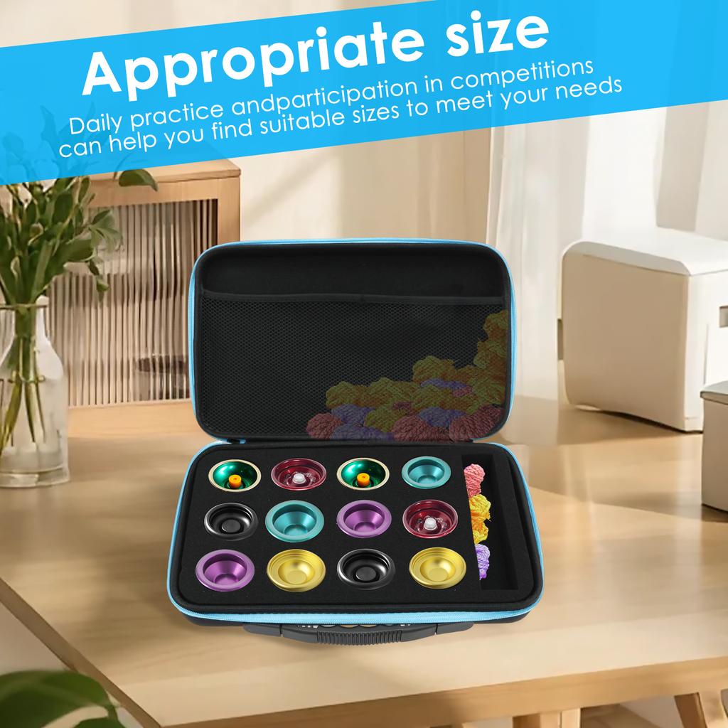 Yoyo Ball Storage Bag 6/12 Hole Portable Yoyo Carry Case with Handle Lightweight Outdoor Equipment Protective Bag for Yoyo Ball