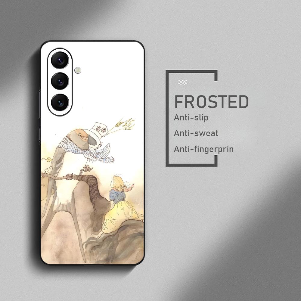 Lizbeth Zwerger Art Draw Phone Case For Samsung Galaxy S26 S25 S24 S23 S22 S21 Plus Ultra Note20 Soft Black