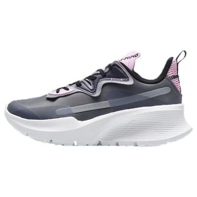 Кроссовки для бега с круглым носком, шнуровкой, тканью, амортизацией, нескользящей, износостойкой, с отскоком, с низким верхом, женские кроссовки серо-розового цвета ARHQ062-8