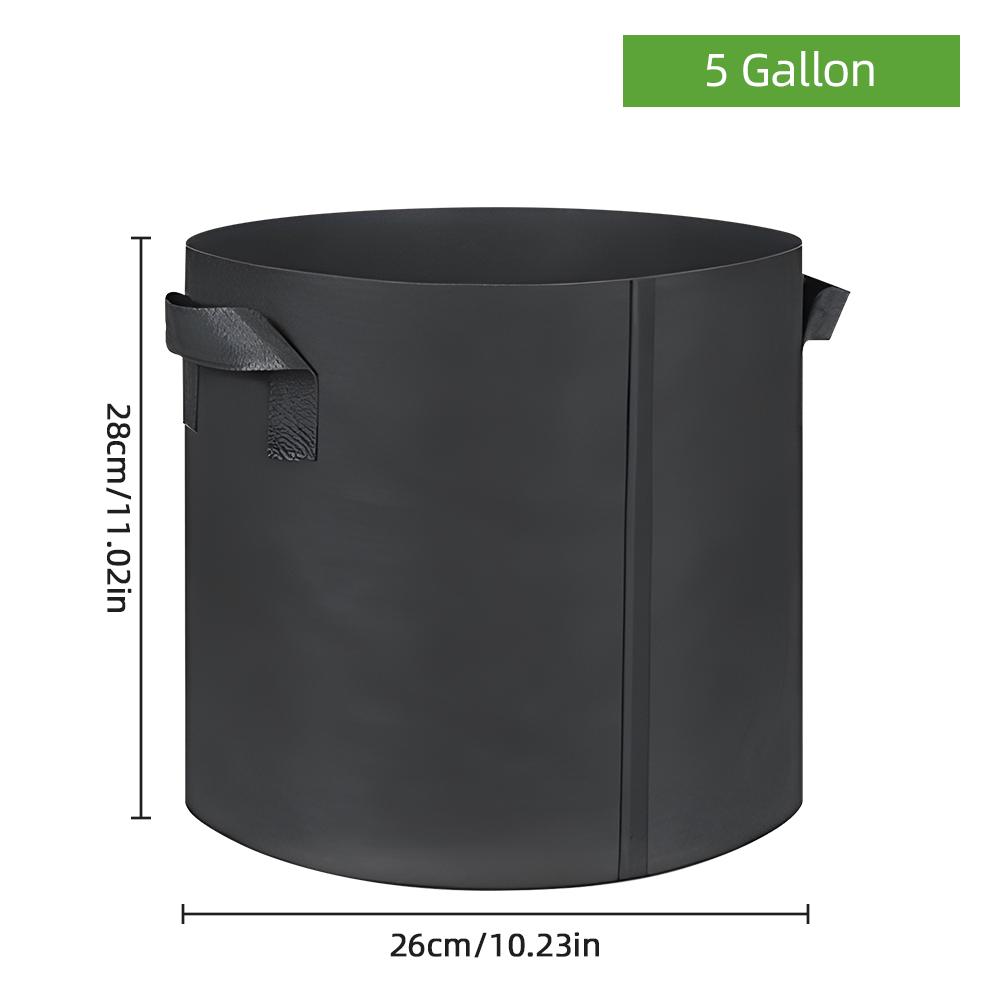 10 упаковок пакетов для выращивания растений 5 галлонов из нетканого материала, дышащие садовые пакеты для выращивания картофеля и грибов