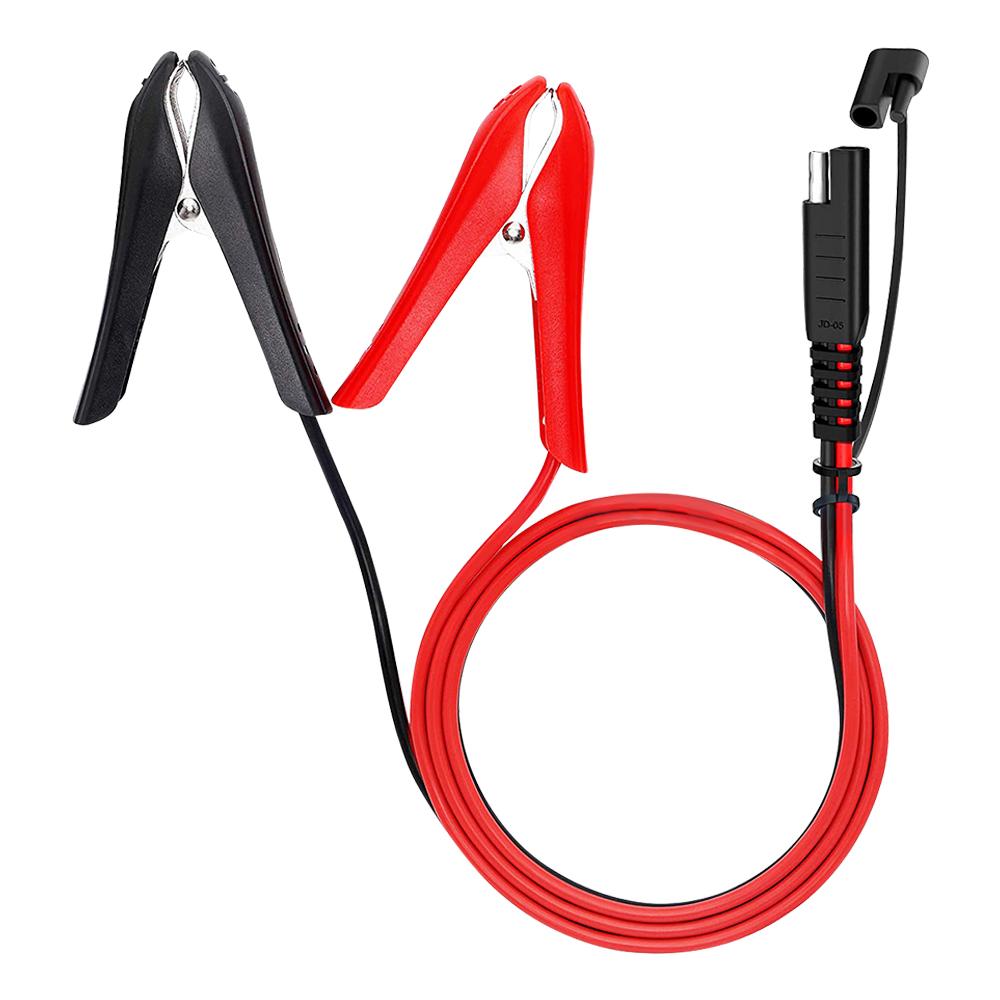 Линия для зарядки с зажимами-крокодилами 16 AWG Зарядное устройство SAE - Кабель с зажимами 60 см Автомобильный быстрый разъем Автомобильный удлинительный кабель Быстрый разъем