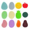 6/12Pcs Silicone Sensory Stone Toy Anxiety Stress Relief Portable Travel Calming Fidget Stone Textured Worry Stone Toy Kids Teens Adults Gift
