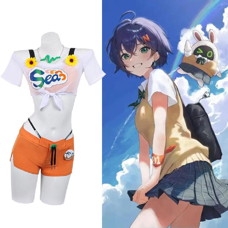 Zone Zenless Zero Belle Swimsuit Cosplay Costume Halloween Performance Party