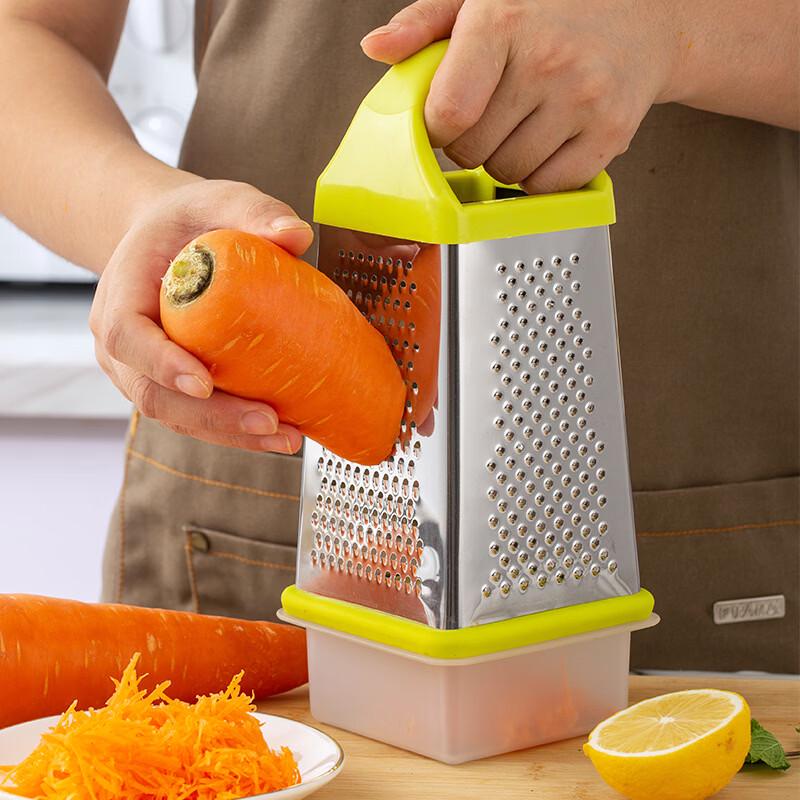 ZISIZ Четырехсторонняя кухонная терка из нержавеющей стали, набор