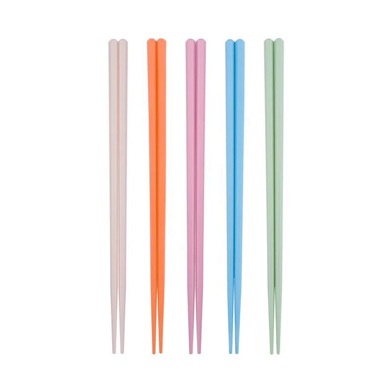 Keman Duo Colorful Alloy Chopsticks Set