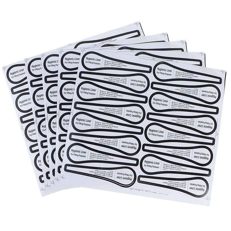 80Pcs/Set Hygiene Label Swimwear Lingerie Underwear Brief Bikini Try On Sticker