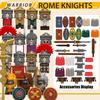 MOC Medieval Military Rome Knights Series Building Blocks Castle Soldier Figures Accessories Shield Bricks Christmas Toys Gifts