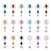 Faceplate Garment Decorative Water Droplets Sewing Button Alloy Rhinestone Pendant Scrapbooking