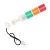 LED Signal Tower Light 3 Tier Red Yellow Green IP54 Foldable Industrial Warning Lamp with Buzzer DC24V