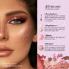 JULYSTAR Запеченная палитра макияжа «Все в одном» для лица Базовые оттенки Мраморный узор Румяна Бронзер Хайлайтер Тени для век Многофункциональная косметика для лица Подарок